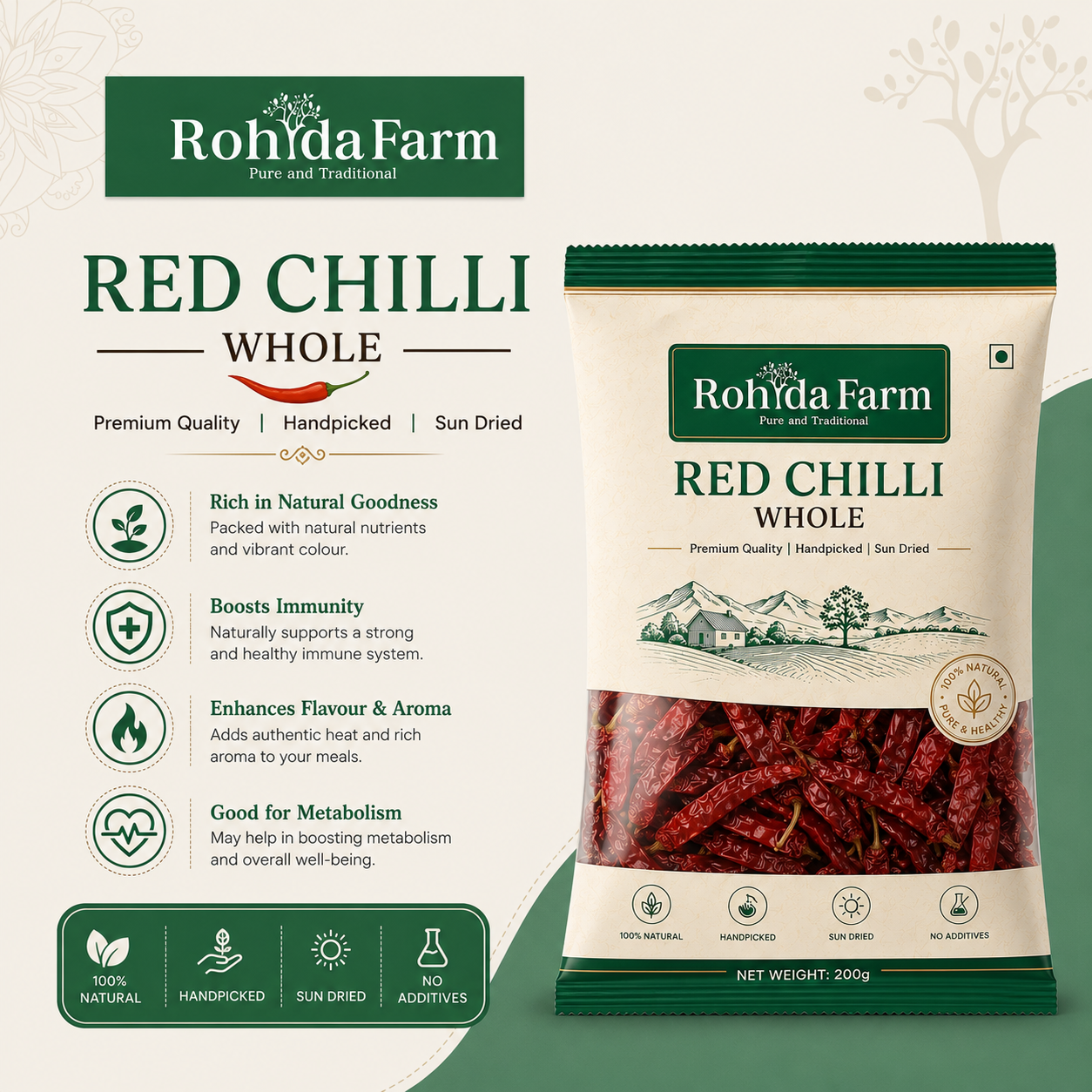 Rohda Farm Premium Red Chilli Whole