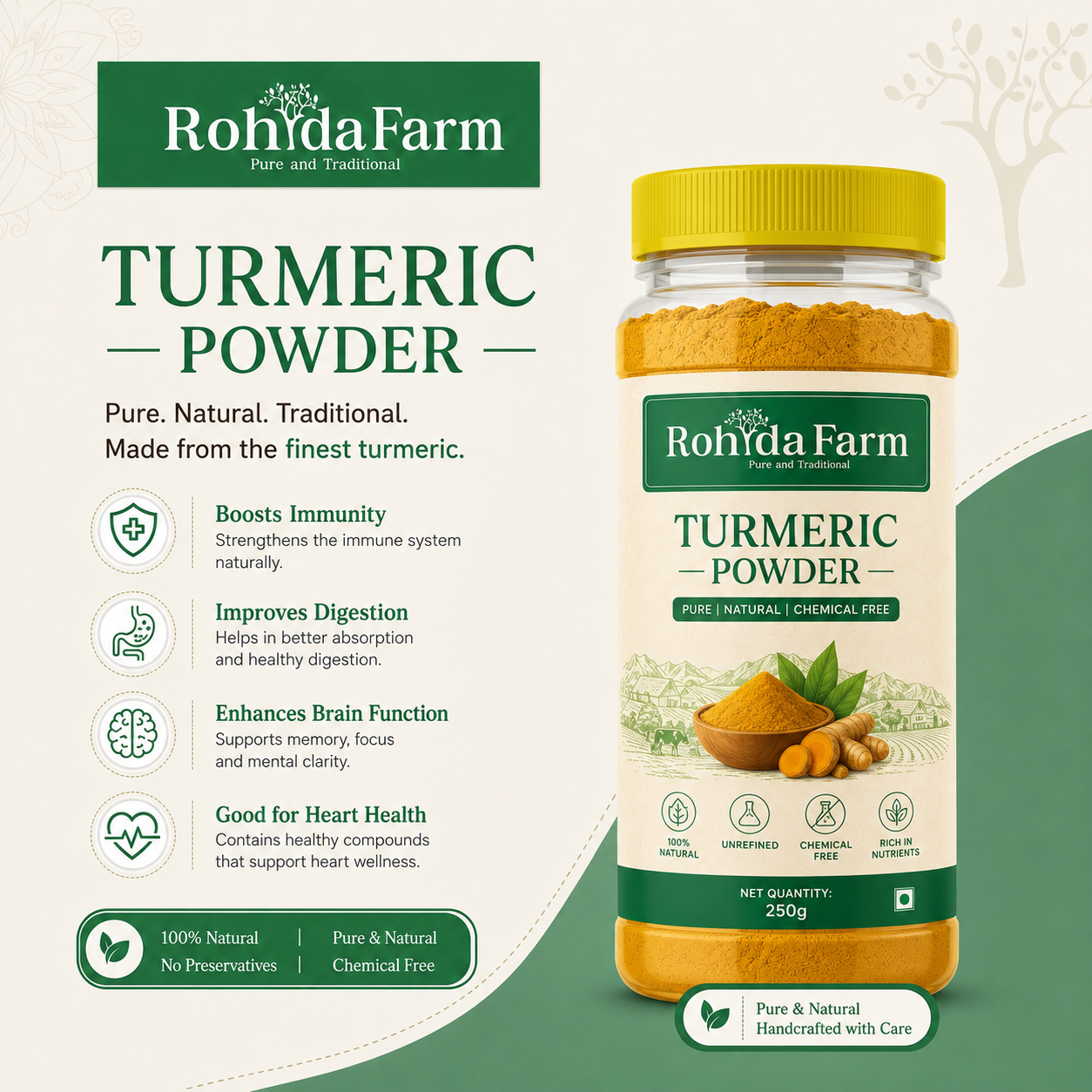 Rohda Farm Premium Turmeric Powder